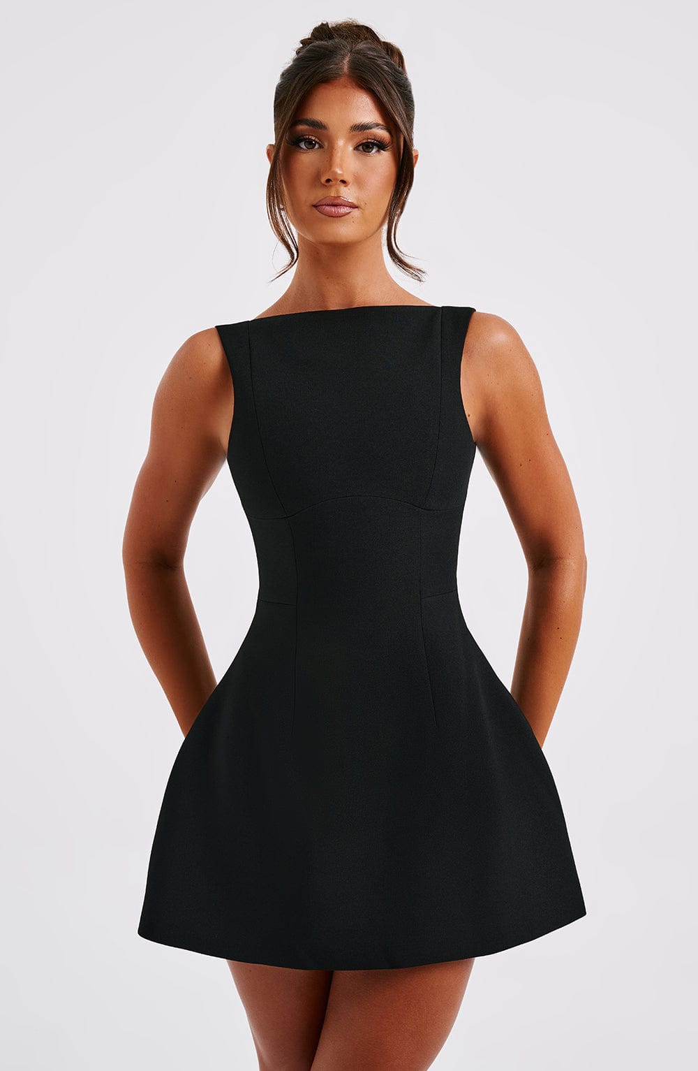 Claire Mini Dress - Black - Silkorda